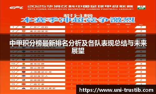 中甲积分榜最新排名分析及各队表现总结与未来展望